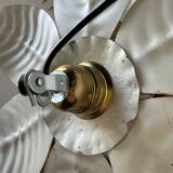 Pair of gold metal flower wall lights