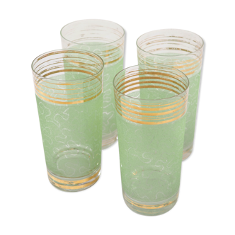 Series of 4 glasses 50s