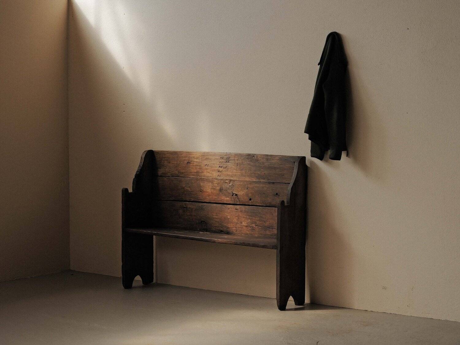 Banc de ferme, Art-Populaire, Ardèche, XIXᵉ siècle