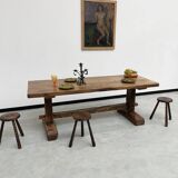 Monastery farm table in oak 1900