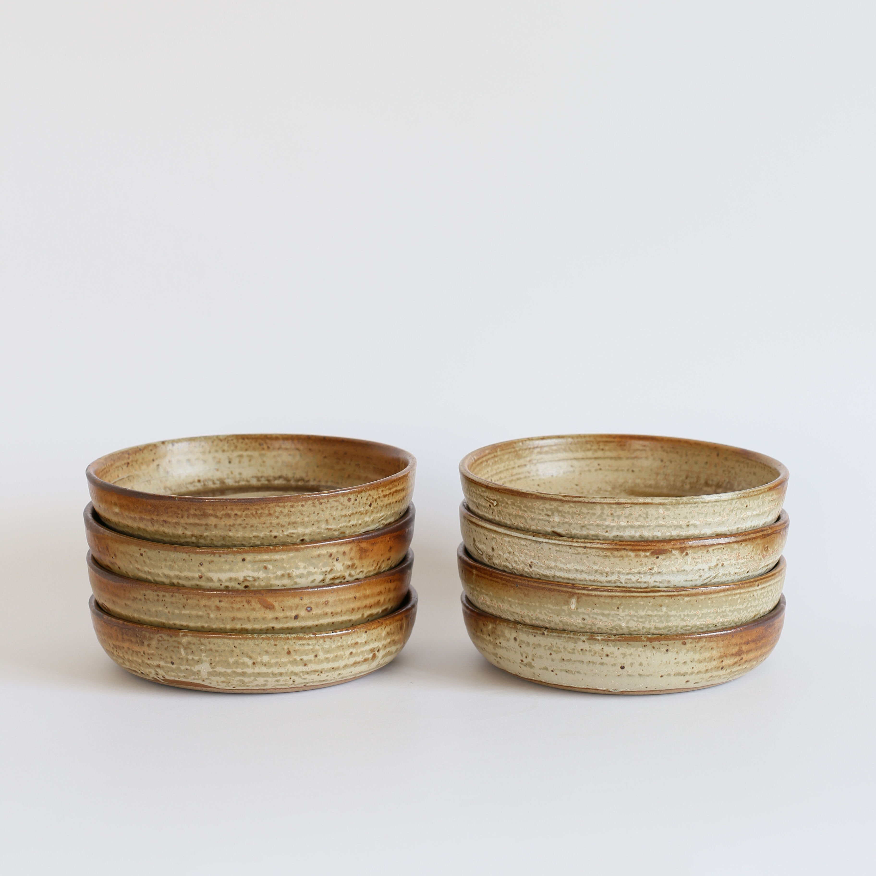 Set of 4 stoneware plates