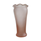 Blown glass vase Shape Tulip pink pastel old