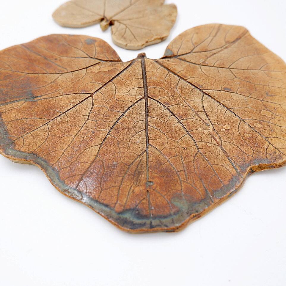 Set of decorative ceramics - "Fond d'Atelier" - N.Lebrun - Belgium 1970s