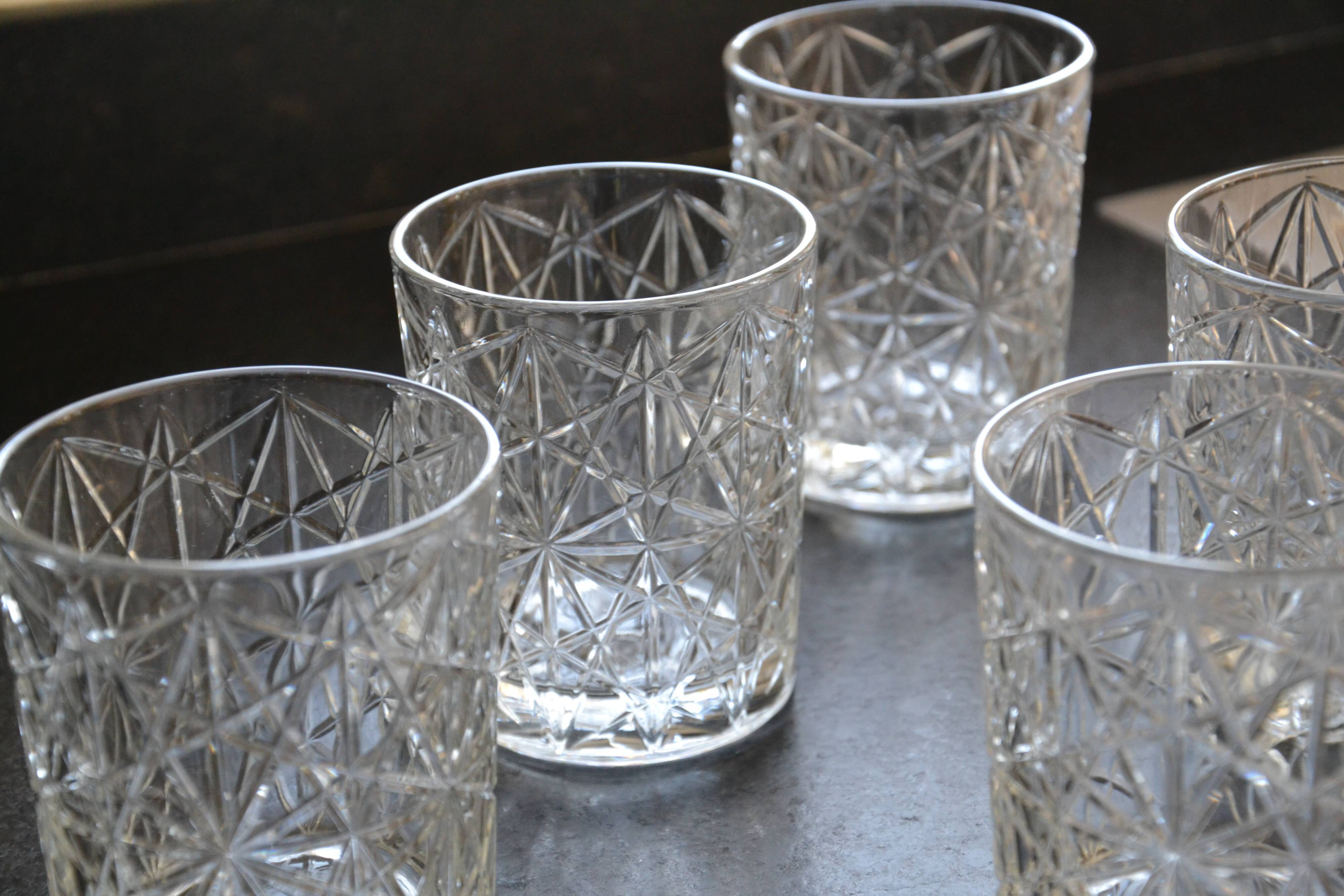 5 Rocco Bormioli whiskey glasses