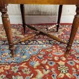 Corner chair wood & straw english xixth