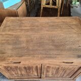 Old cabinet, workbench, kitchen island counter on casters