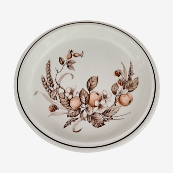 Plat rond anglais vintage décor automnal "Royal Tudor Crown Harvest Grindley & Co Ltd Staffordshire