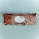 Large Art Deco wooden wall coat rack with mirror and hat rack