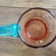 Portieux glassware pitcher - George Sand model - blue and amber