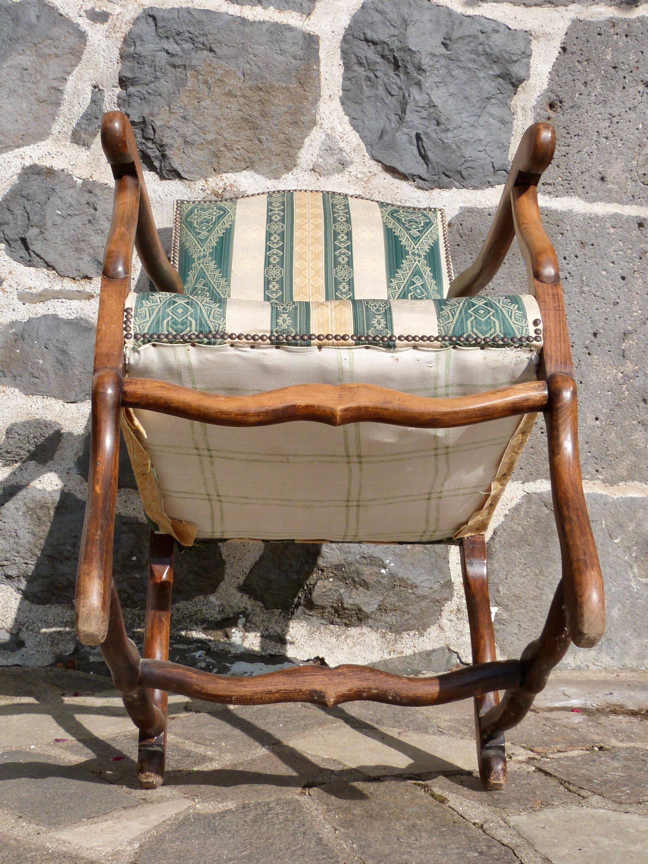 Fauteuil Os de mouton style Louis XIV