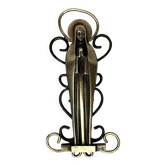 Religious object, 20th century bronze Virgin