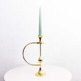Brass pendulum candle holder