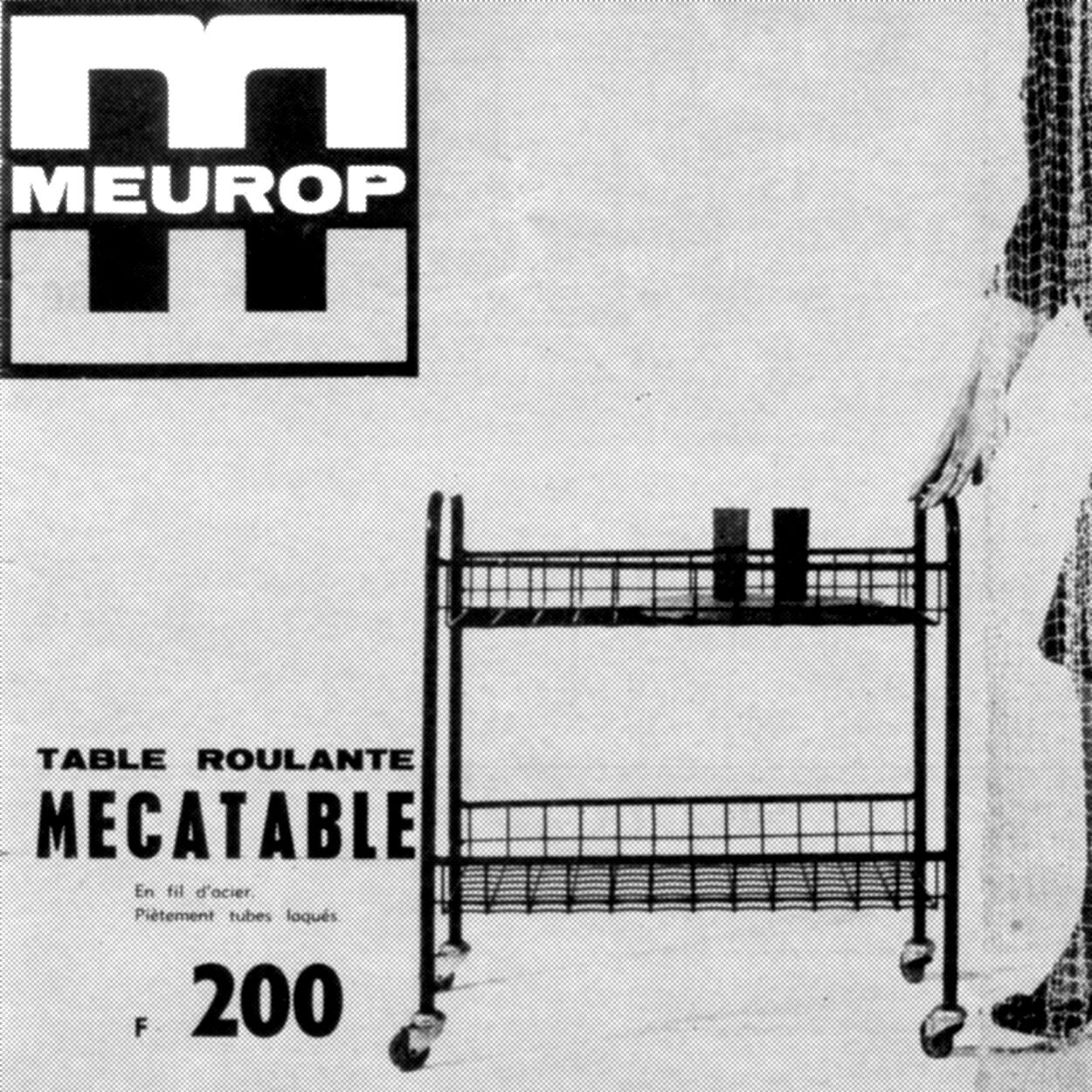 Service Mecatable by Pierre Guariche for Meurop 1960s