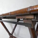 ancienne table pliable en bois imitation bambou XIXème