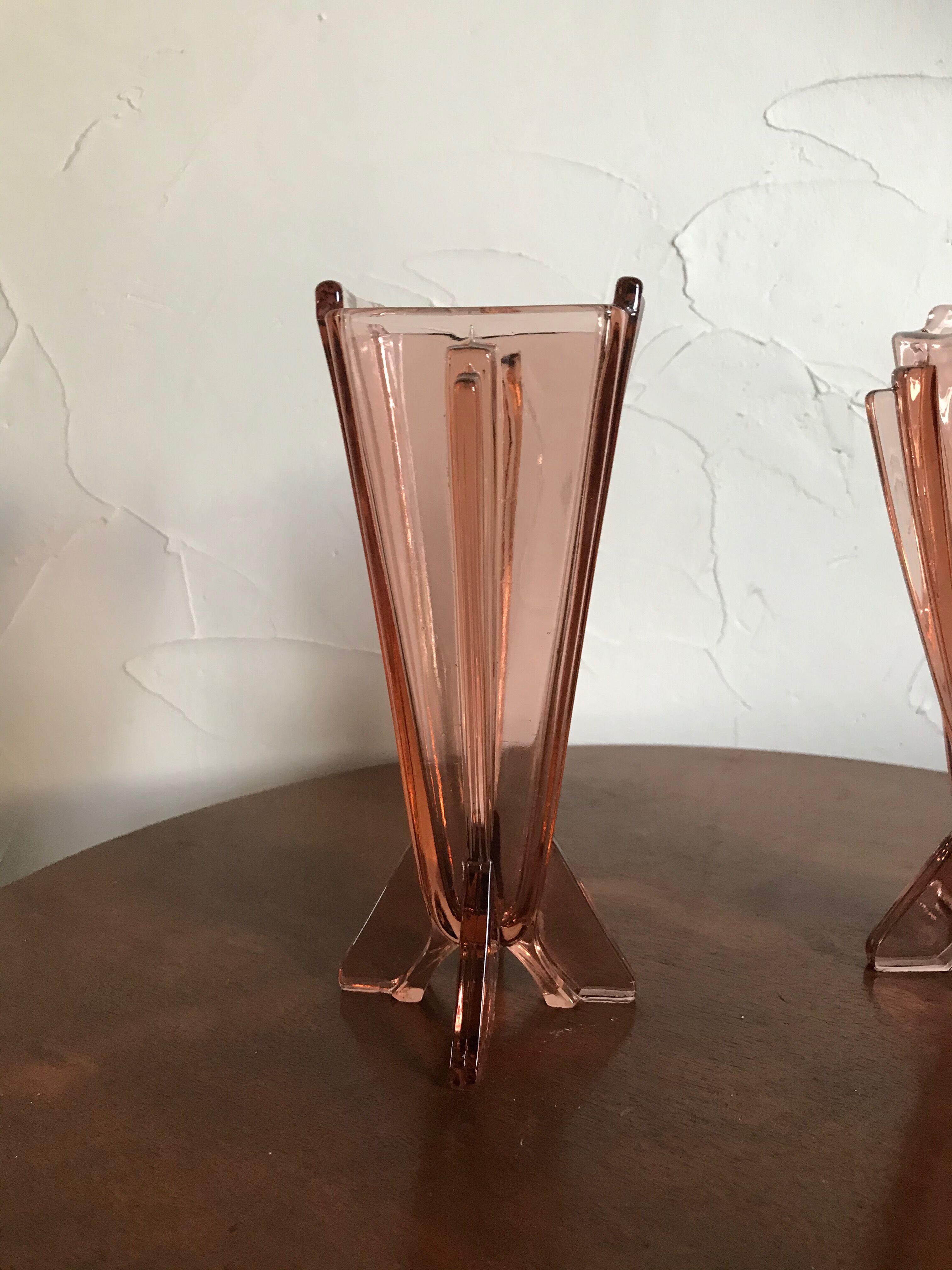 Paire de vases en cristal