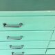 Water green loom cabinet with 10 drawers - 1960