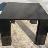 Table with extendable mechanism XXL black lacquer