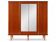 Rosewood wardrobe, mirrors & gilded brass — Art Deco style