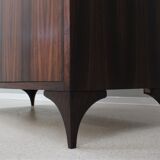 Italian mid century rosewood wardrobe 1950s