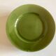 Set of 6 plates in green faience 1960