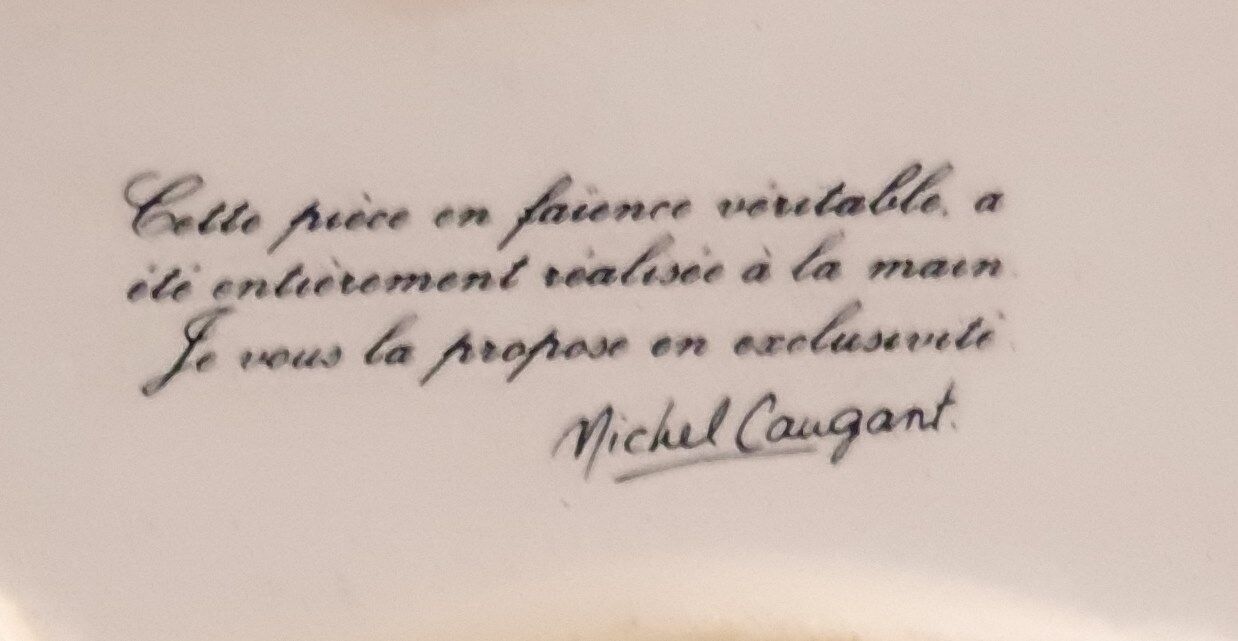 Former Zomorphic Terrine in Ceramics Signed Michel Caugant