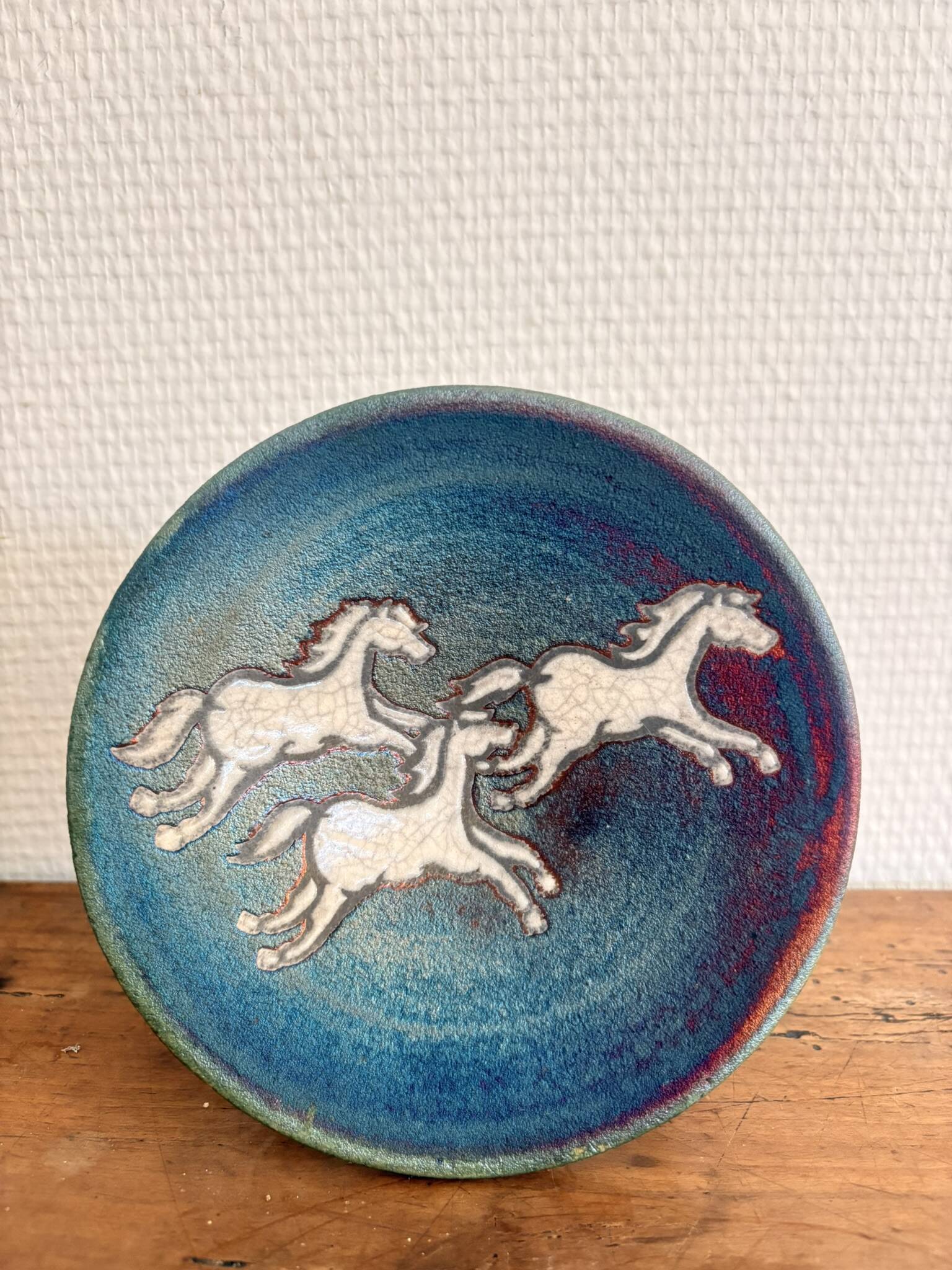 Empty Pocket Bowl Ceramic Taku Texas Artisanal Horses Studio Pottery