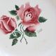 Round serving dish in Sarreguemines earthenware, Cibon model - Floral decoration