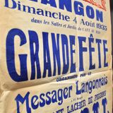 Affiche "Grande Fête" Langon 1935
