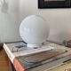 Globe ancien verre opaline blanc diamètre 15 cm pour lampe applique lustre