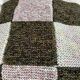 Plaid en patchwork tricoté à la main