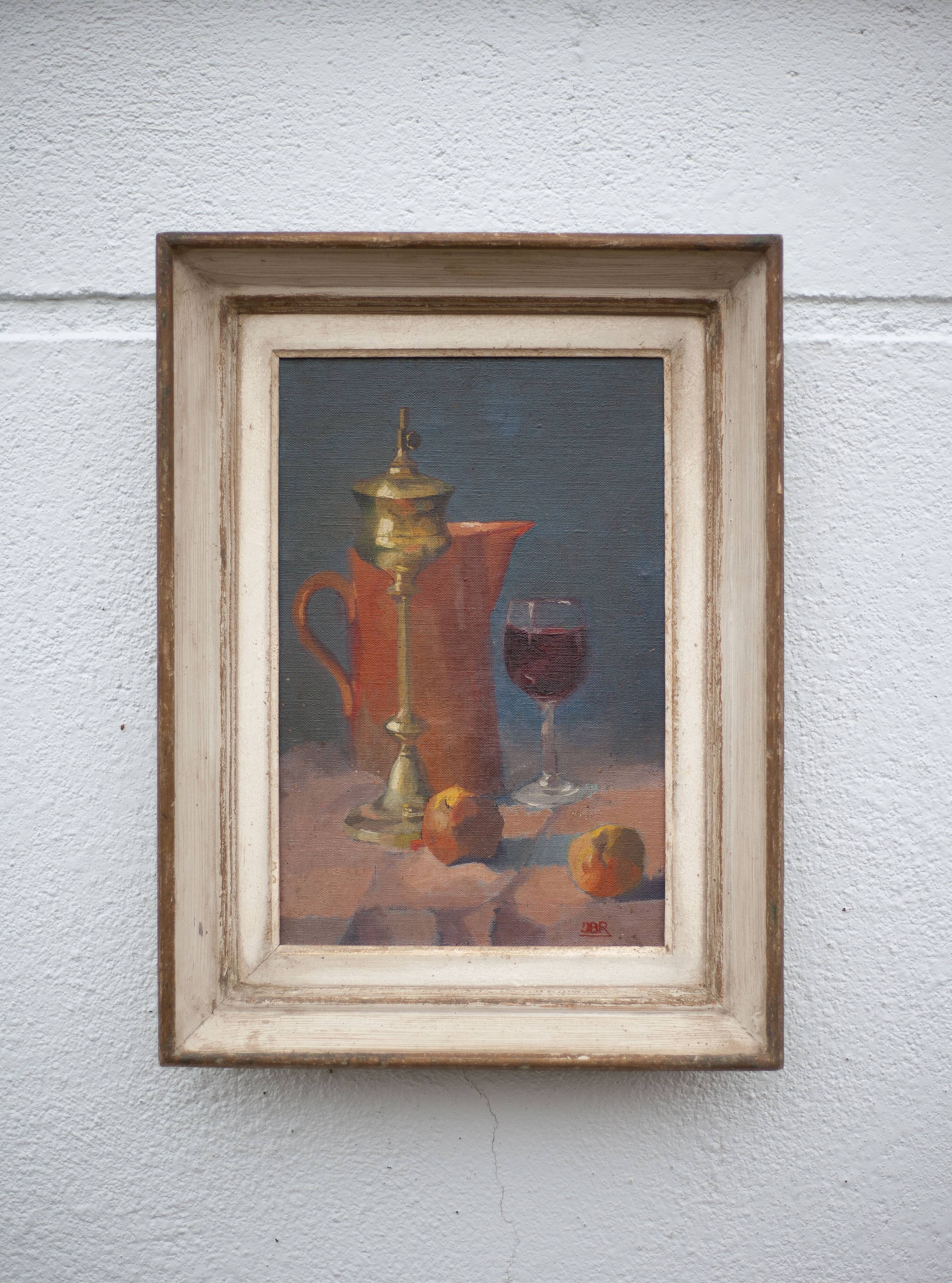 vintage painting, still life painting, signed painting, wall decoration, home decor, oil painting