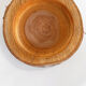 Empty raw wooden pocket with bark