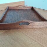 Rectangular wooden serving tray