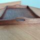 Rectangular wooden serving tray
