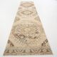 3x13 Persian Cream & Brown Oriental Vintage Runner Rug, 91x392Cm