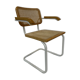 Cesca model chair with armrests white
