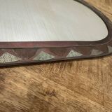 Vintage brass mirror