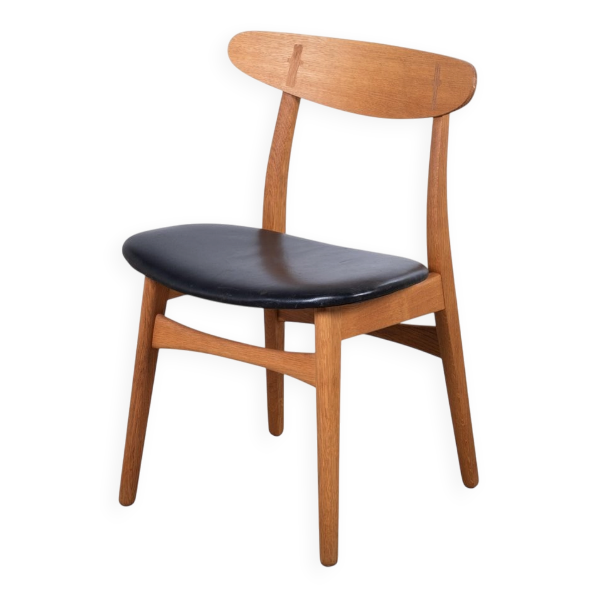 Oak Dining Chair attributed to Hans J. Wegner for Carl Hansen & Son, Denmark, 1952