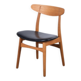 Oak Dining Chair attributed to Hans J. Wegner for Carl Hansen & Son, Denmark, 1952