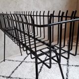 Metal indoor planter