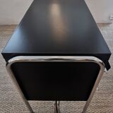 Vintage metallic sideboard in the Bauhaus style of the 70s