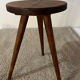 Tabouret tripode bois pieds compas