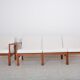 Ensemble de 4 fauteuils et 2 tables basses « Moduline » conçu par Ole Gjerlov Knudsen