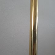 Lampadaire Métalarte en métal doré années 80