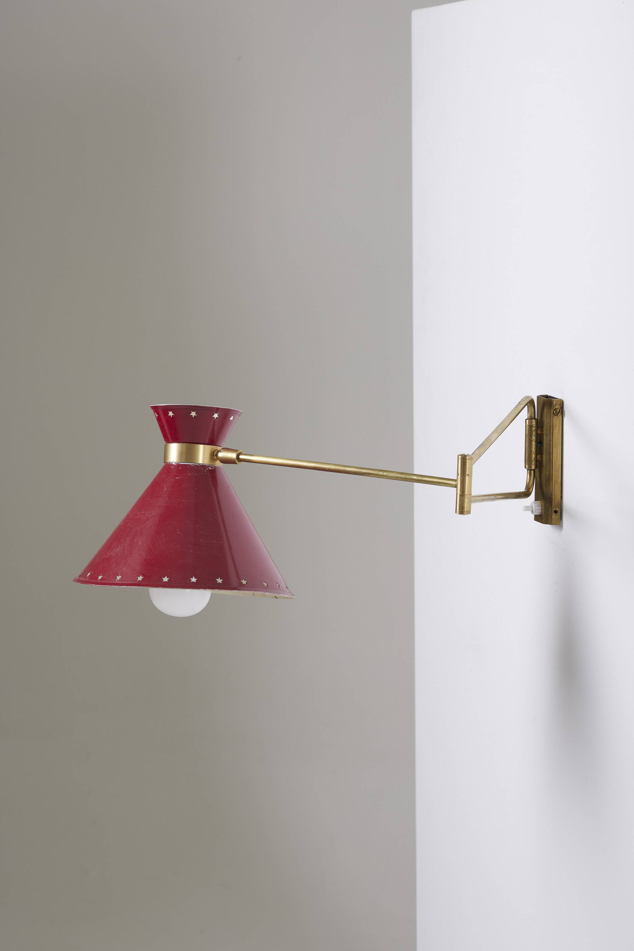 René mathieu wall light, 1950s