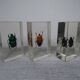 Lot 3 insectes sous inclusions résines vintage