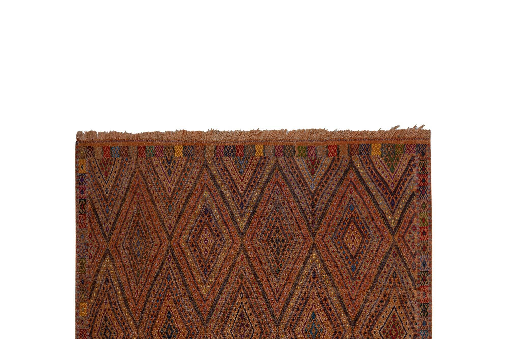 Vintage Turkish kilim, handwoven, 165x234 cm.