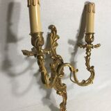 Antique bronze wall light