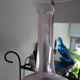 Acid-etched glass paste gourd vase signed bendor