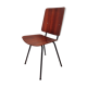 Vintage metal chair and teak